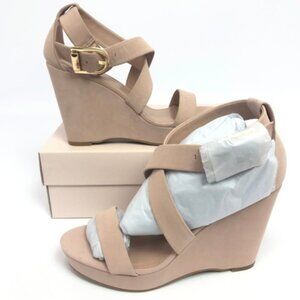 BCBGeneration Womens Jae Wedge Sandals Blush 9.5M